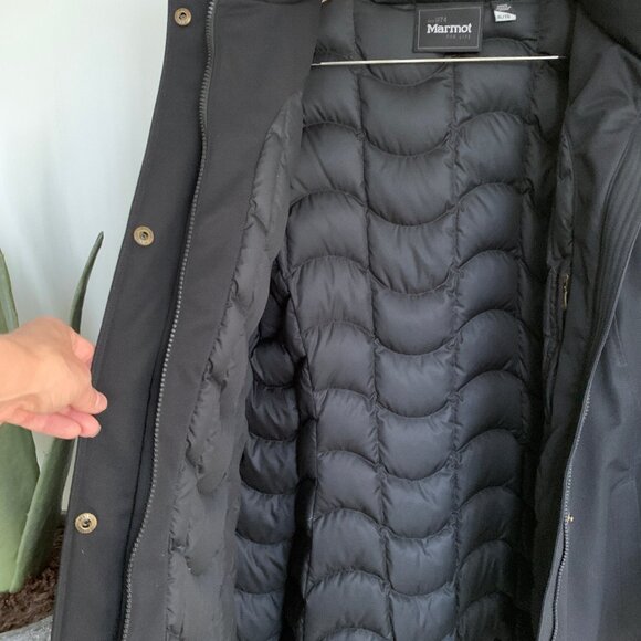 Marmot Chelsea Down fill Waterproof Coat Black XL - Picture 10 of 15